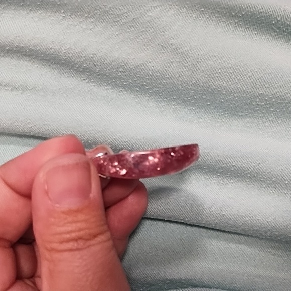 Purple mica pendant - Picture 3 of 5